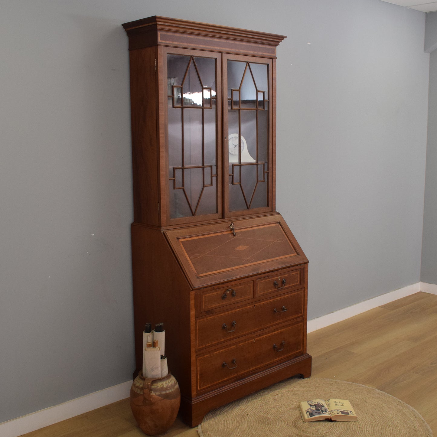Mahogany Bureau Bookcase