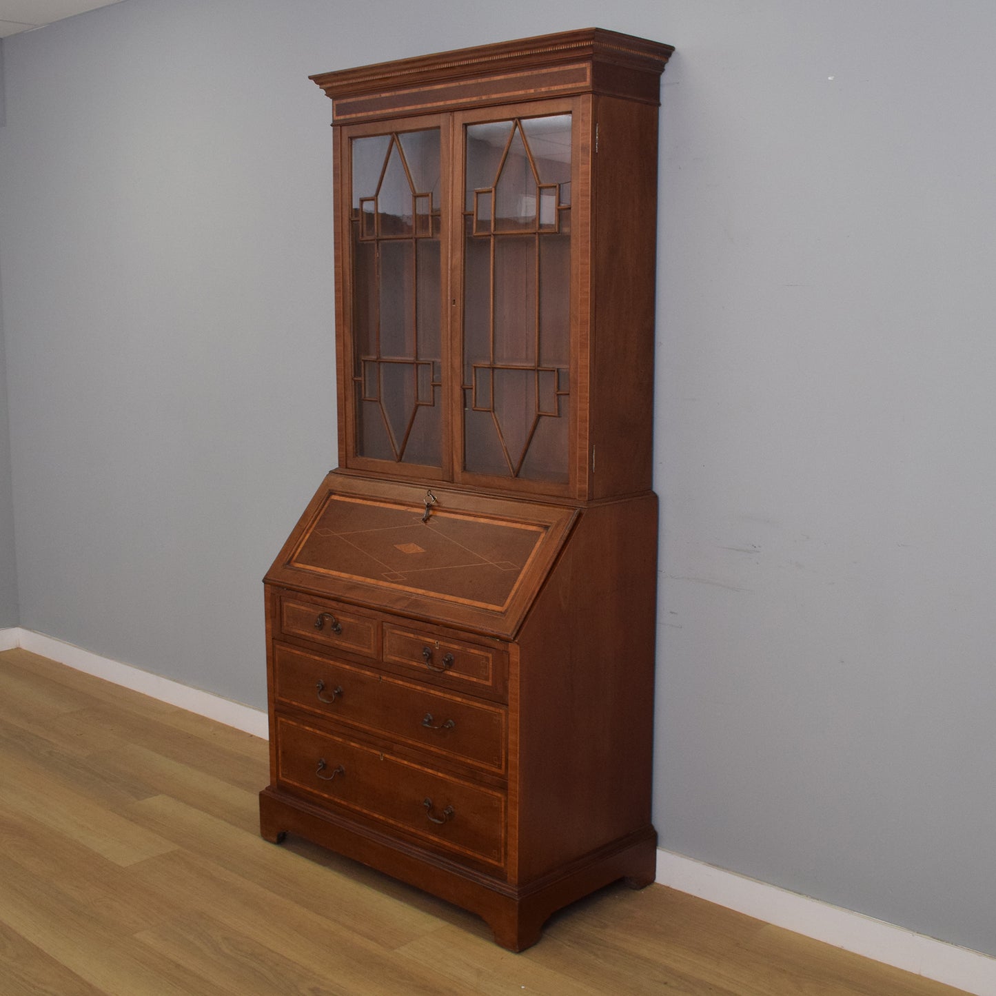Mahogany Bureau Bookcase