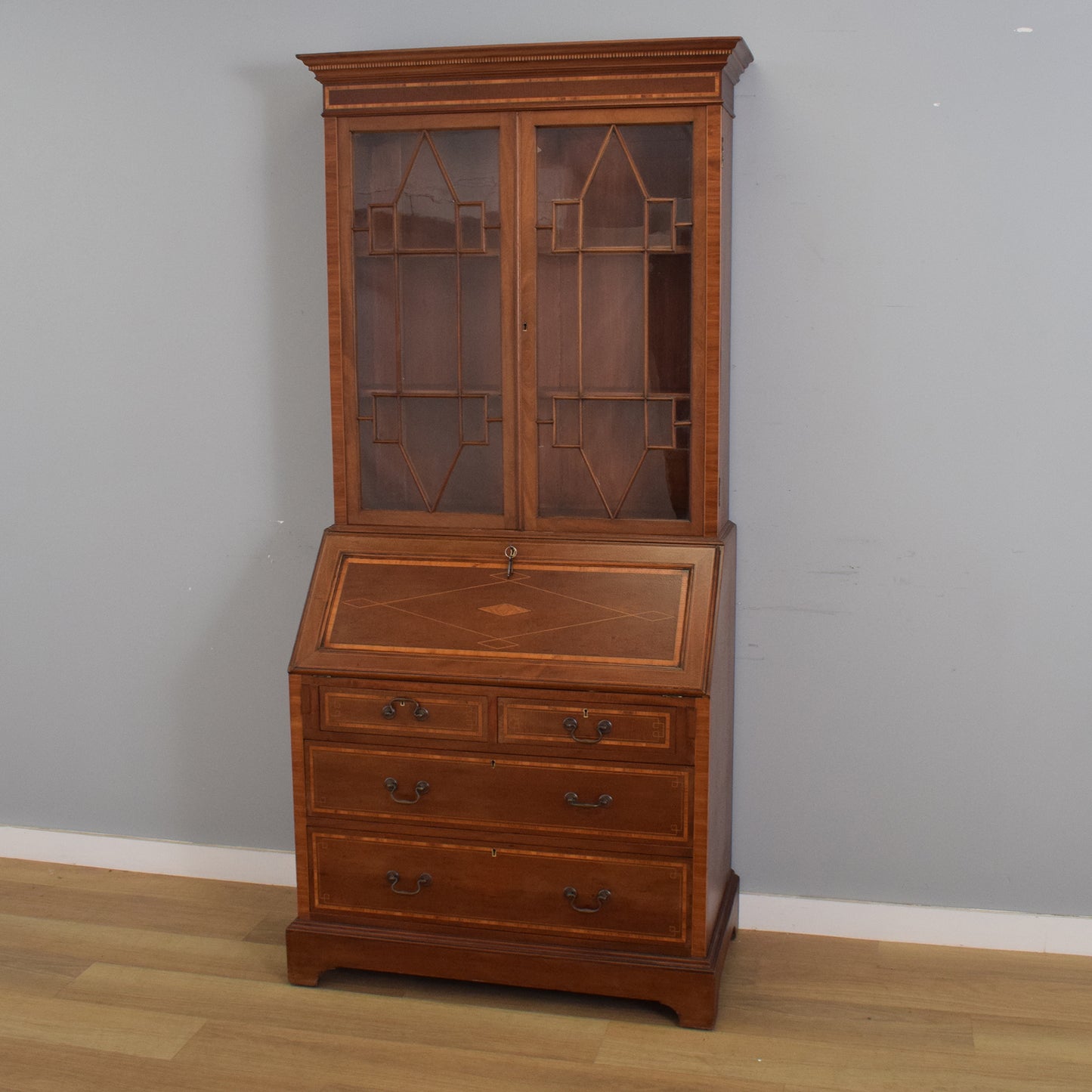 Mahogany Bureau Bookcase