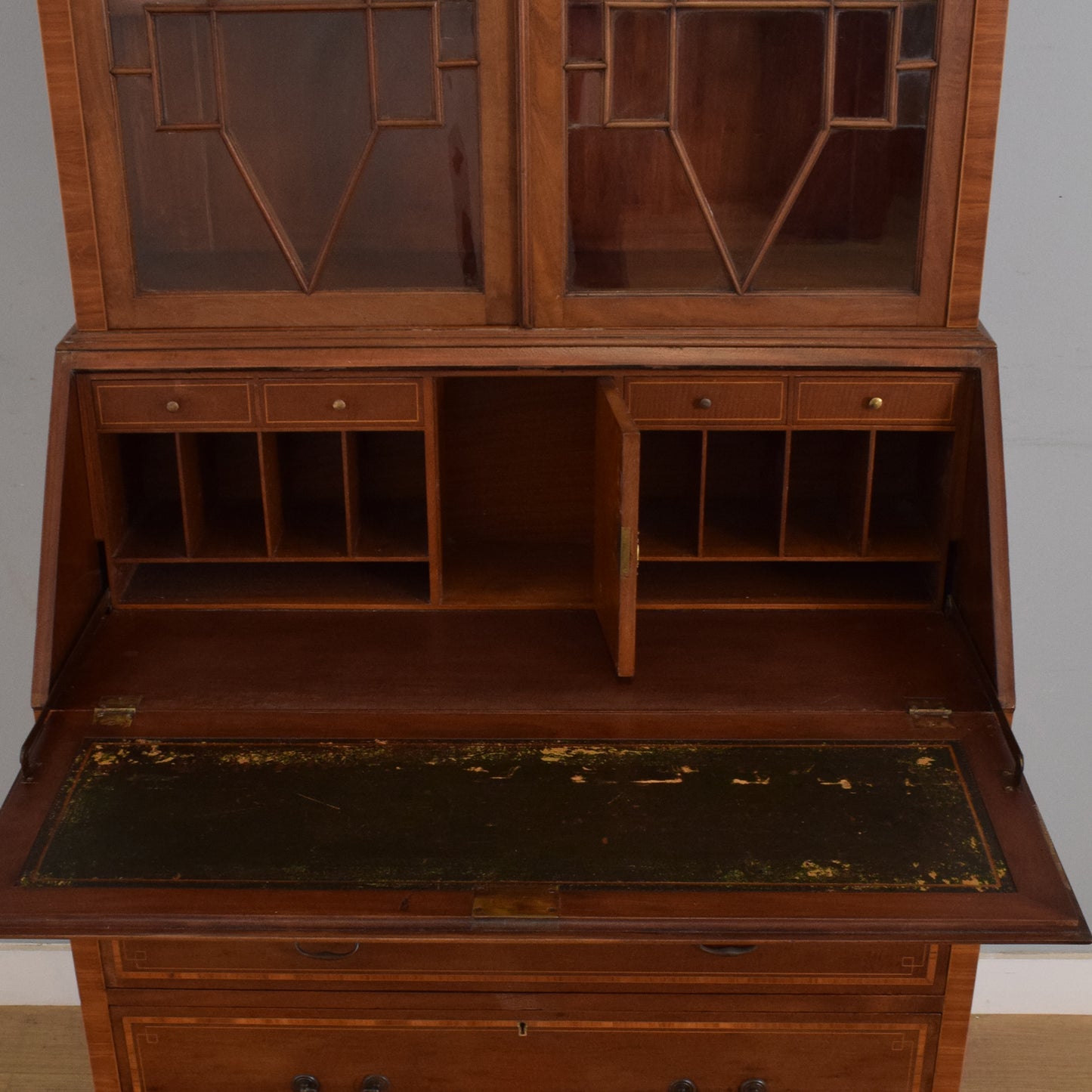 Mahogany Bureau Bookcase