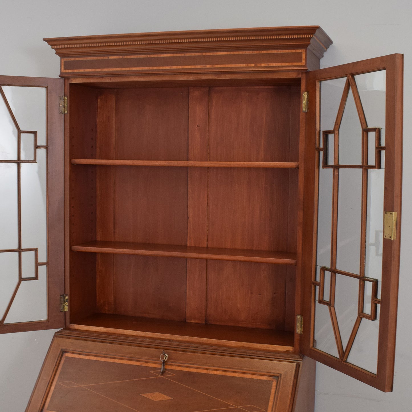 Mahogany Bureau Bookcase