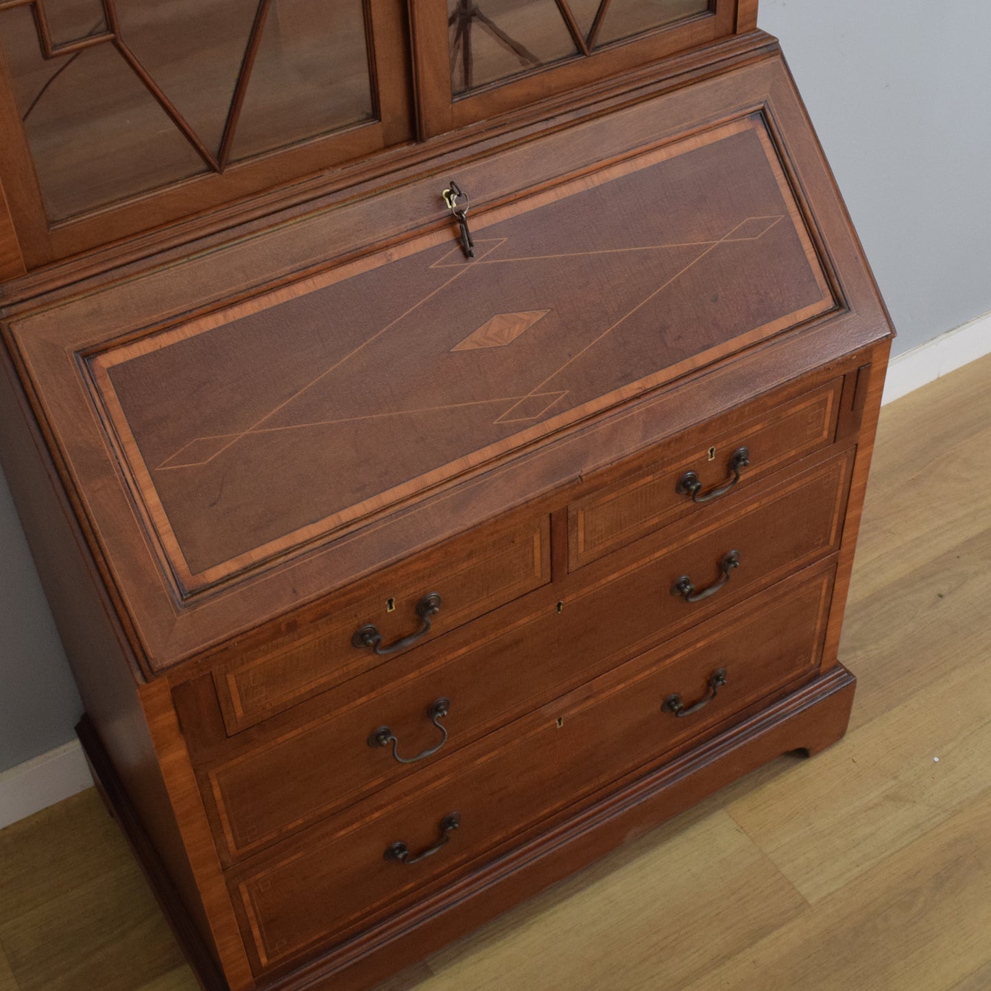 Mahogany Bureau Bookcase