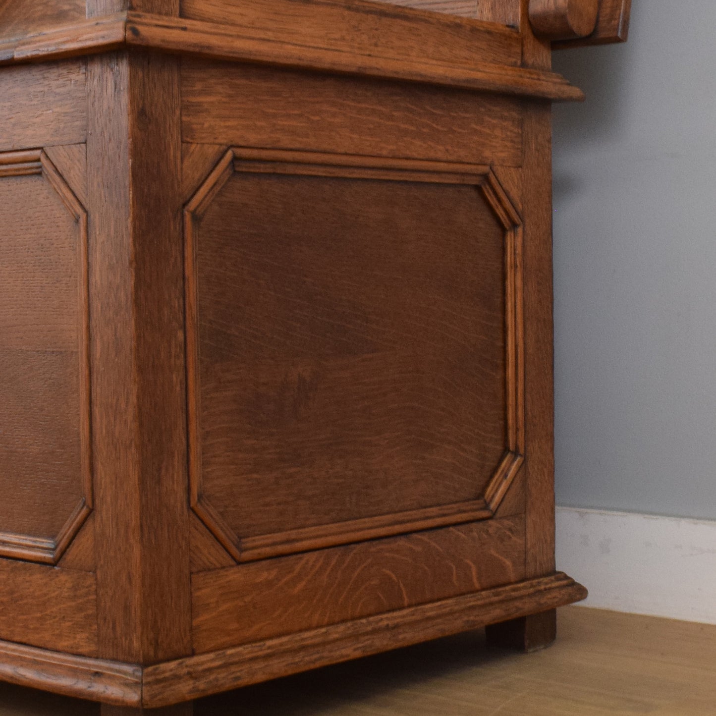 Restored Oak Monks Bench