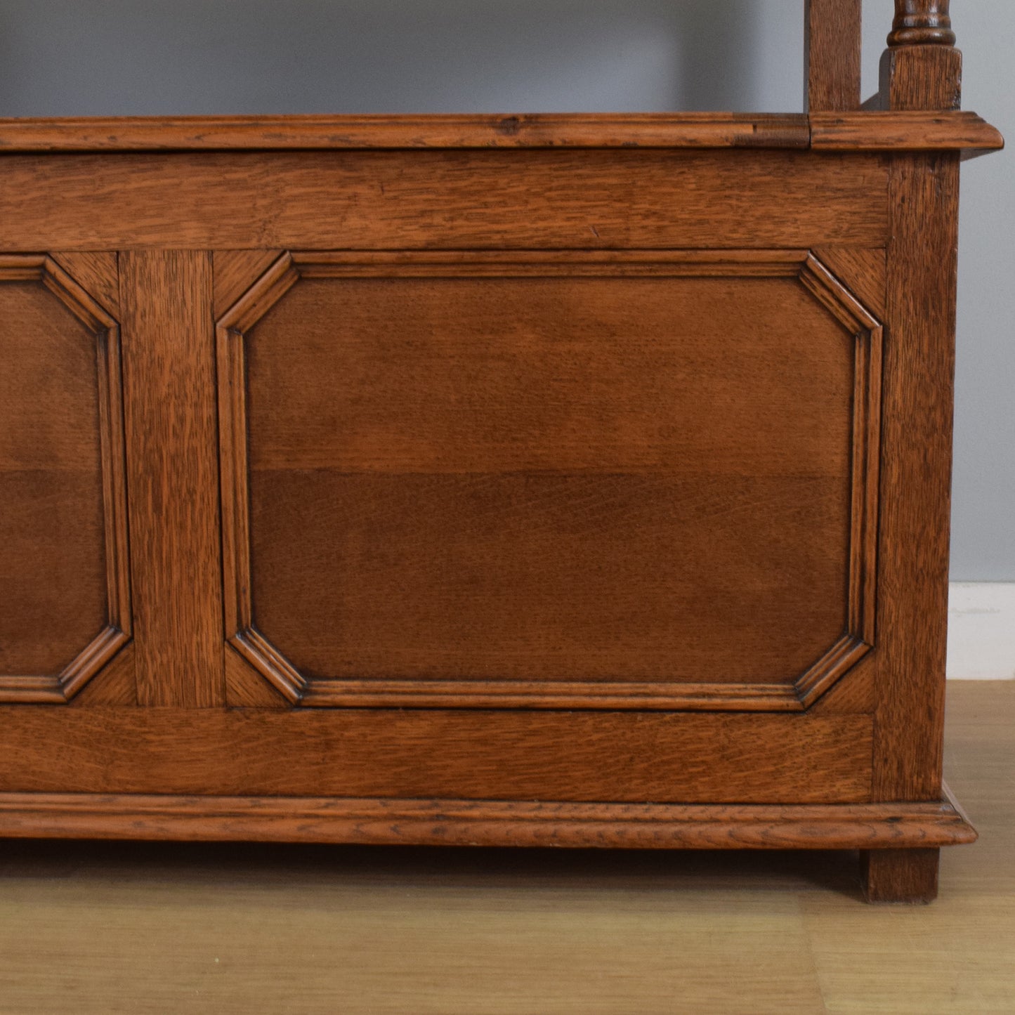 Restored Oak Monks Bench