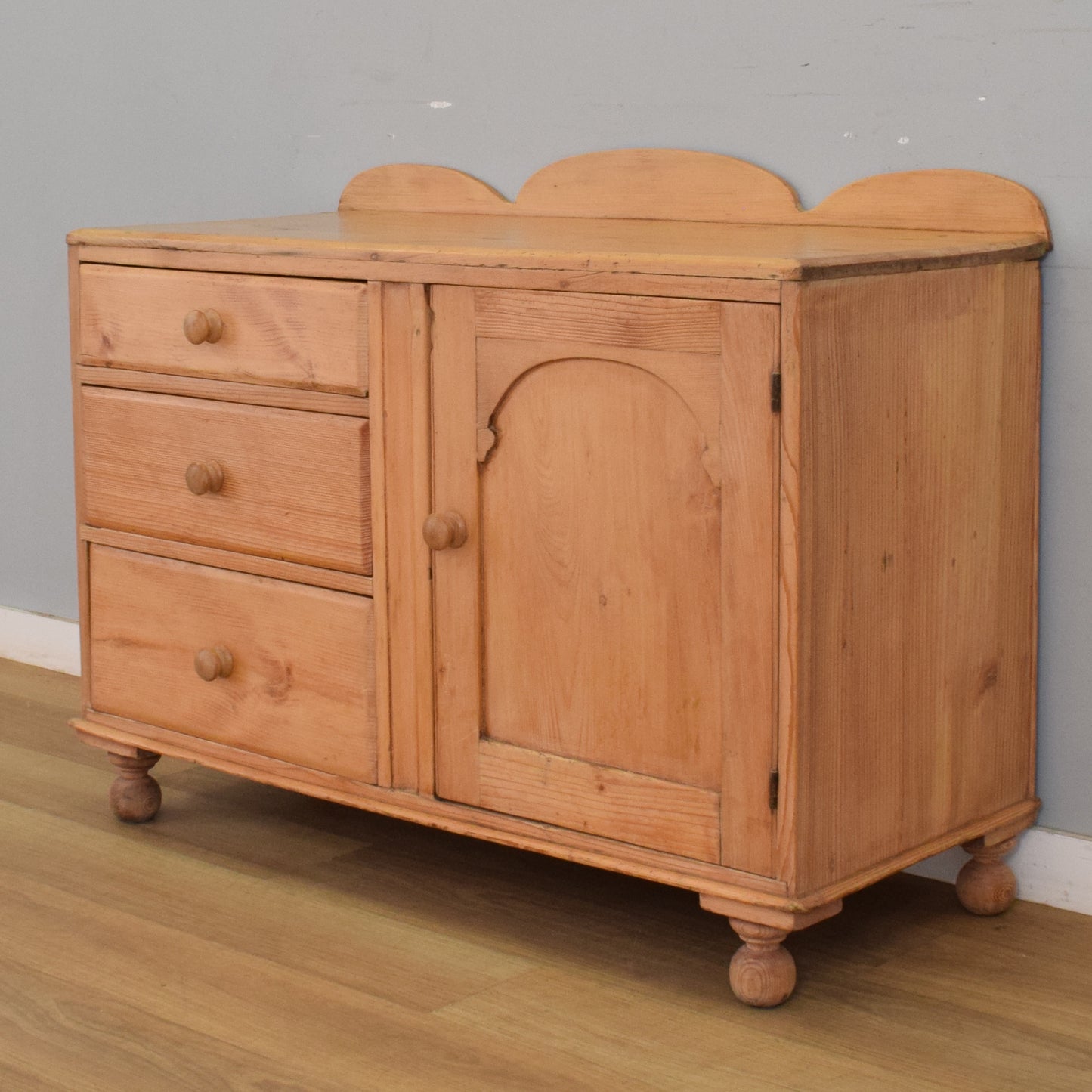 Waxed Pine Sideboard