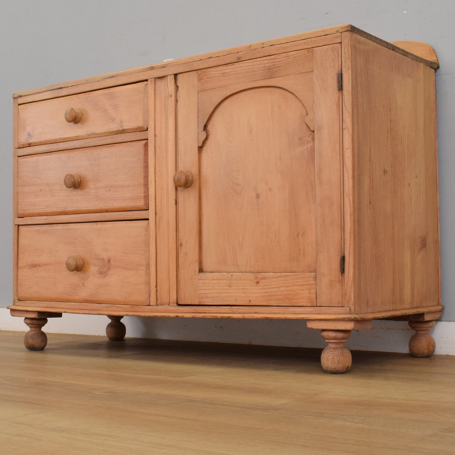 Waxed Pine Sideboard
