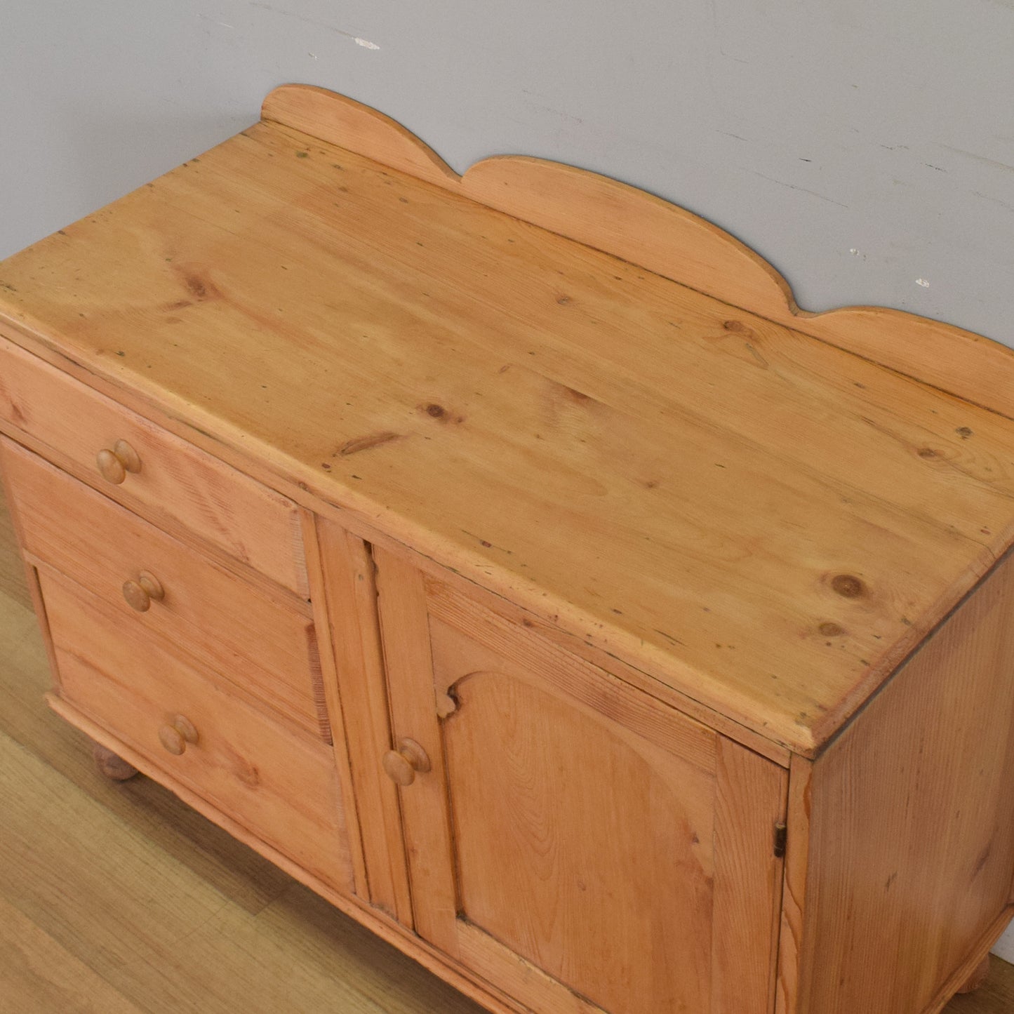 Waxed Pine Sideboard