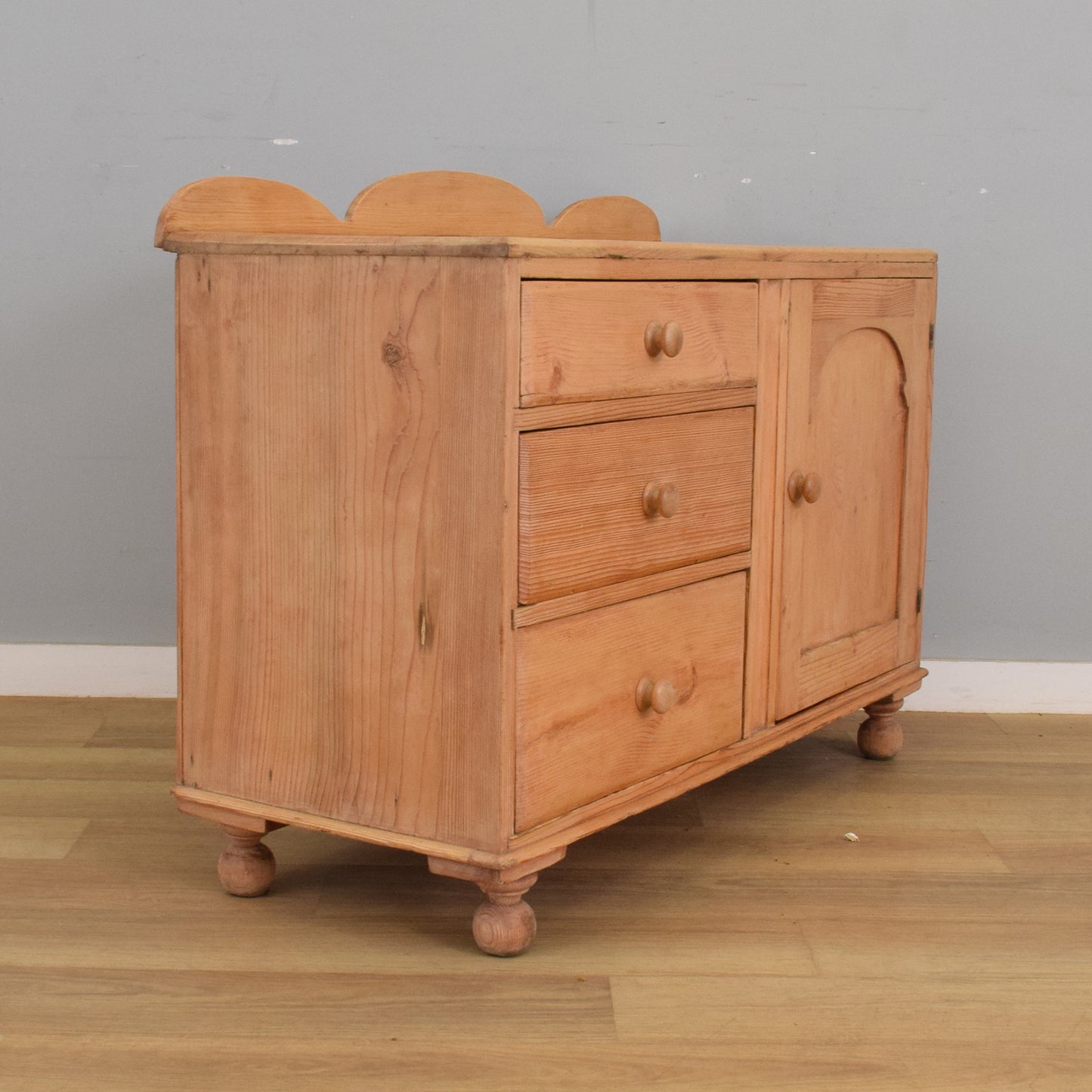 Waxed Pine Sideboard