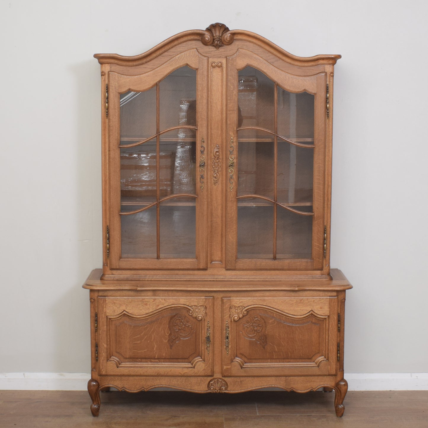 Restored Oak French Vitrine