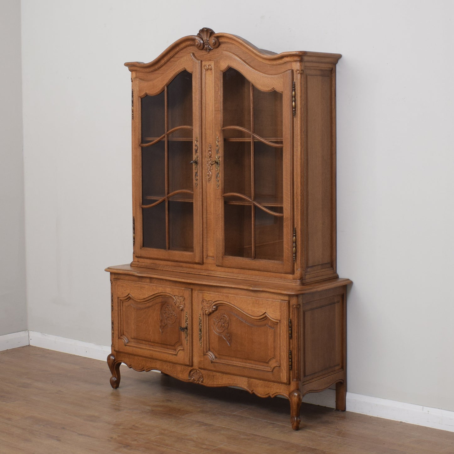 Restored Oak French Vitrine