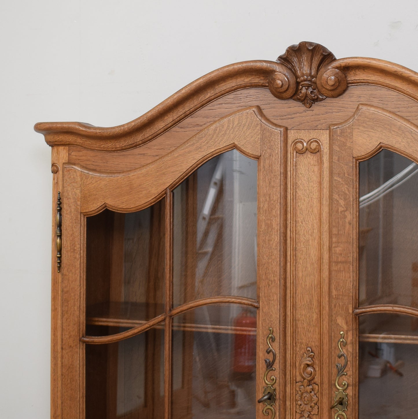 Restored Oak French Vitrine