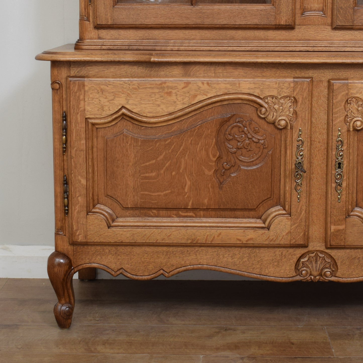 Restored Oak French Vitrine