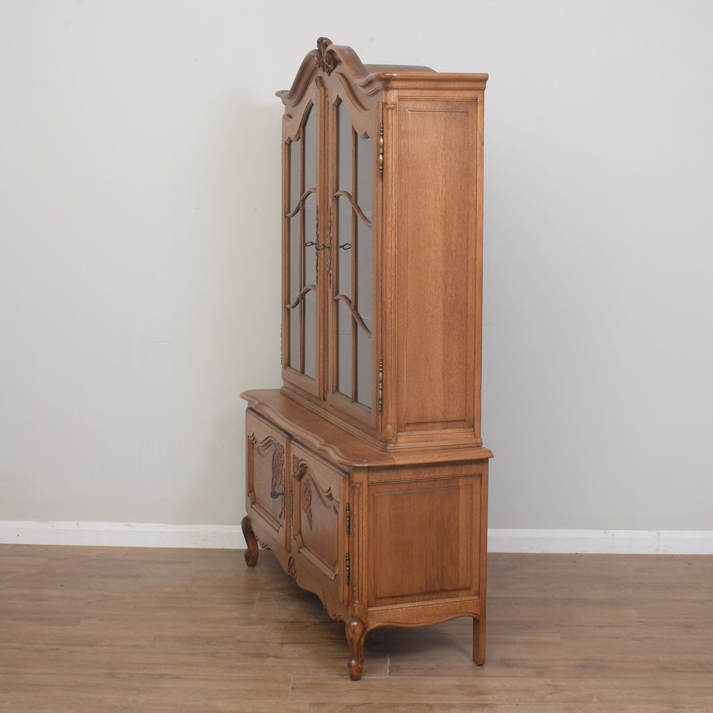 Restored Oak French Vitrine