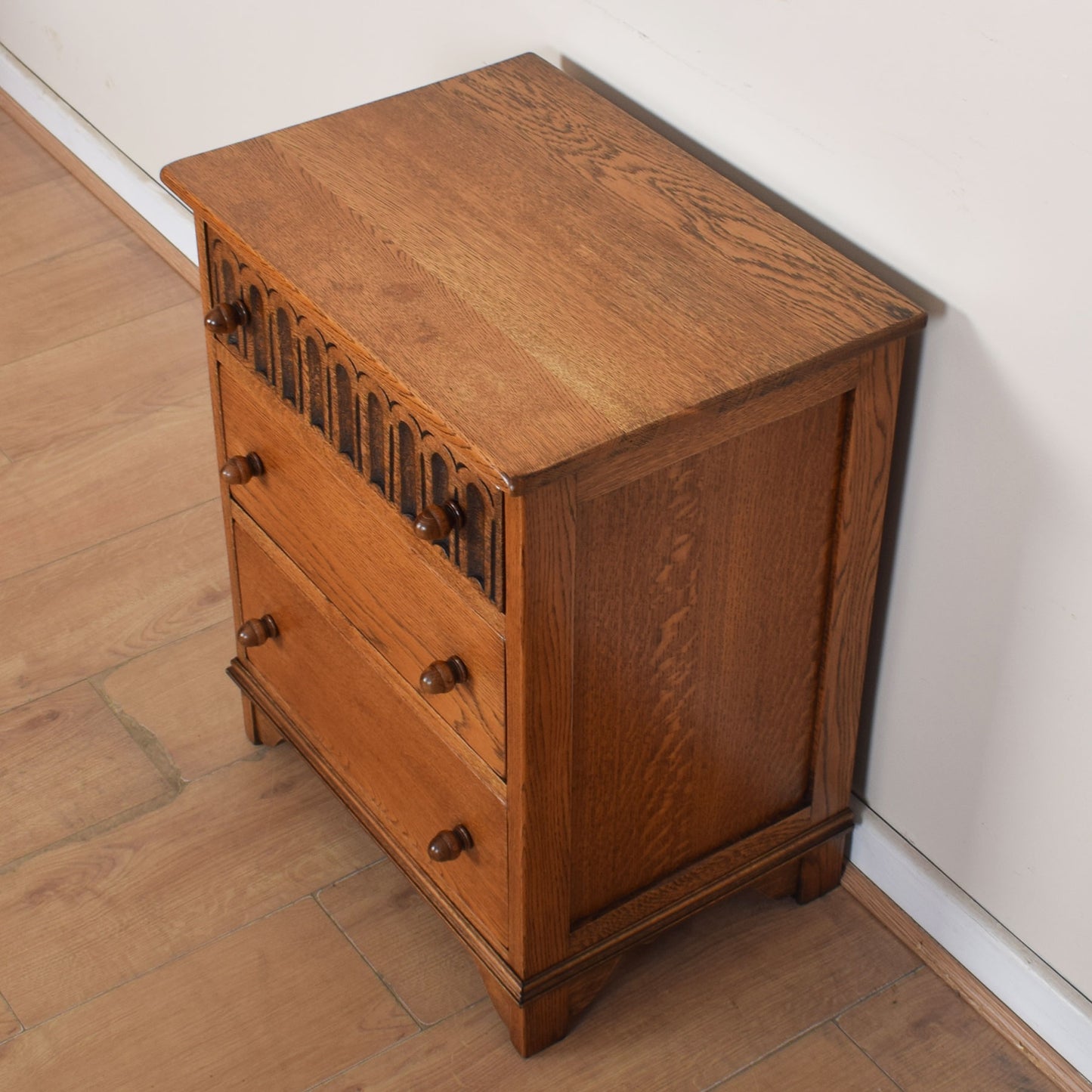 Oak Bedside Chest of Drawers