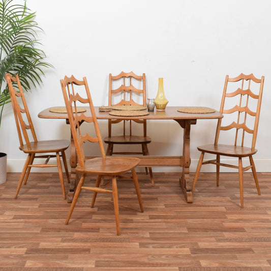 Ercol Table and Four Chairs