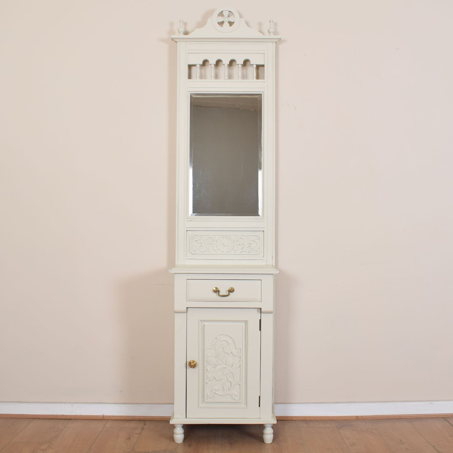 Painted Mahogany Mirrored Hall Stand