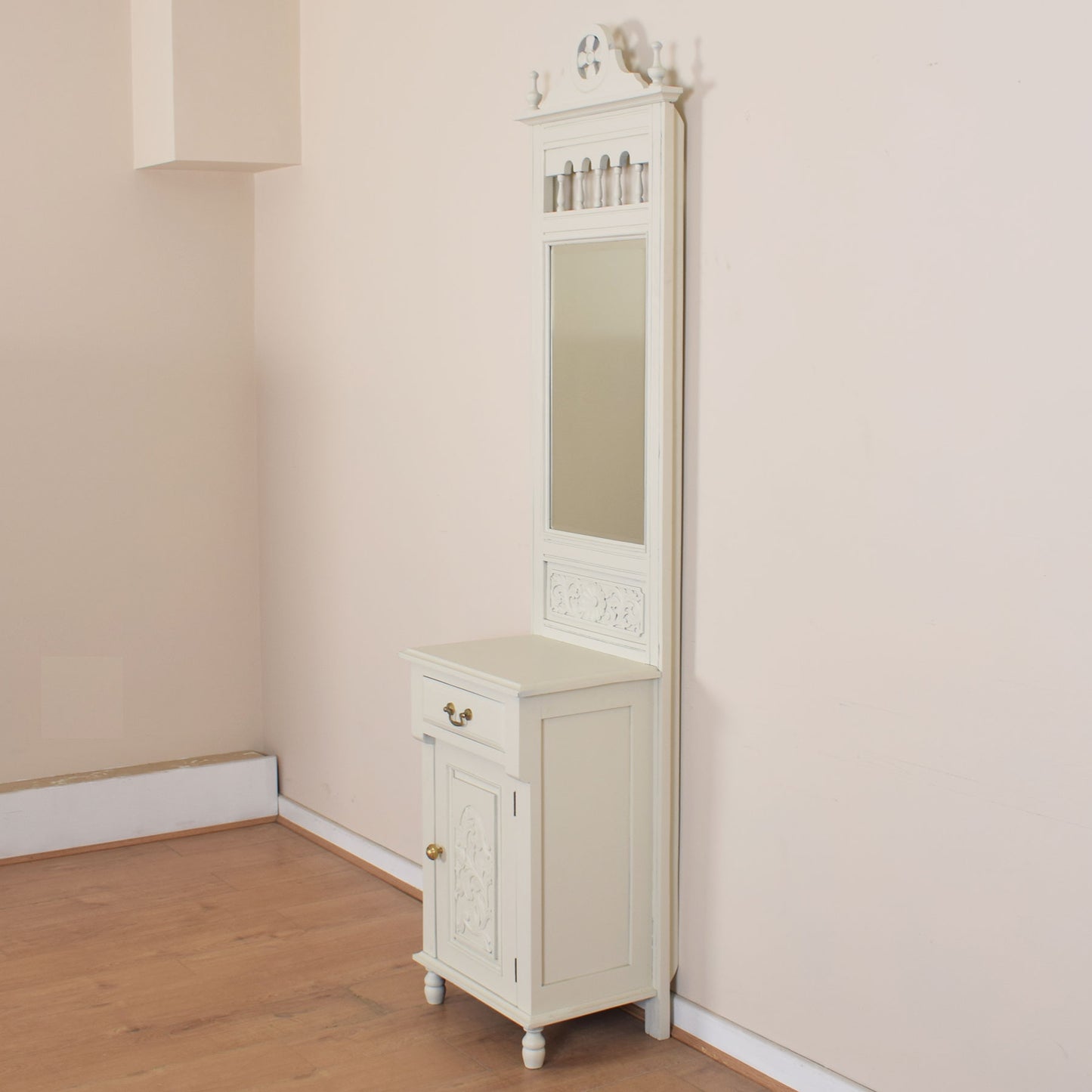 Painted Mahogany Mirrored Hall Stand
