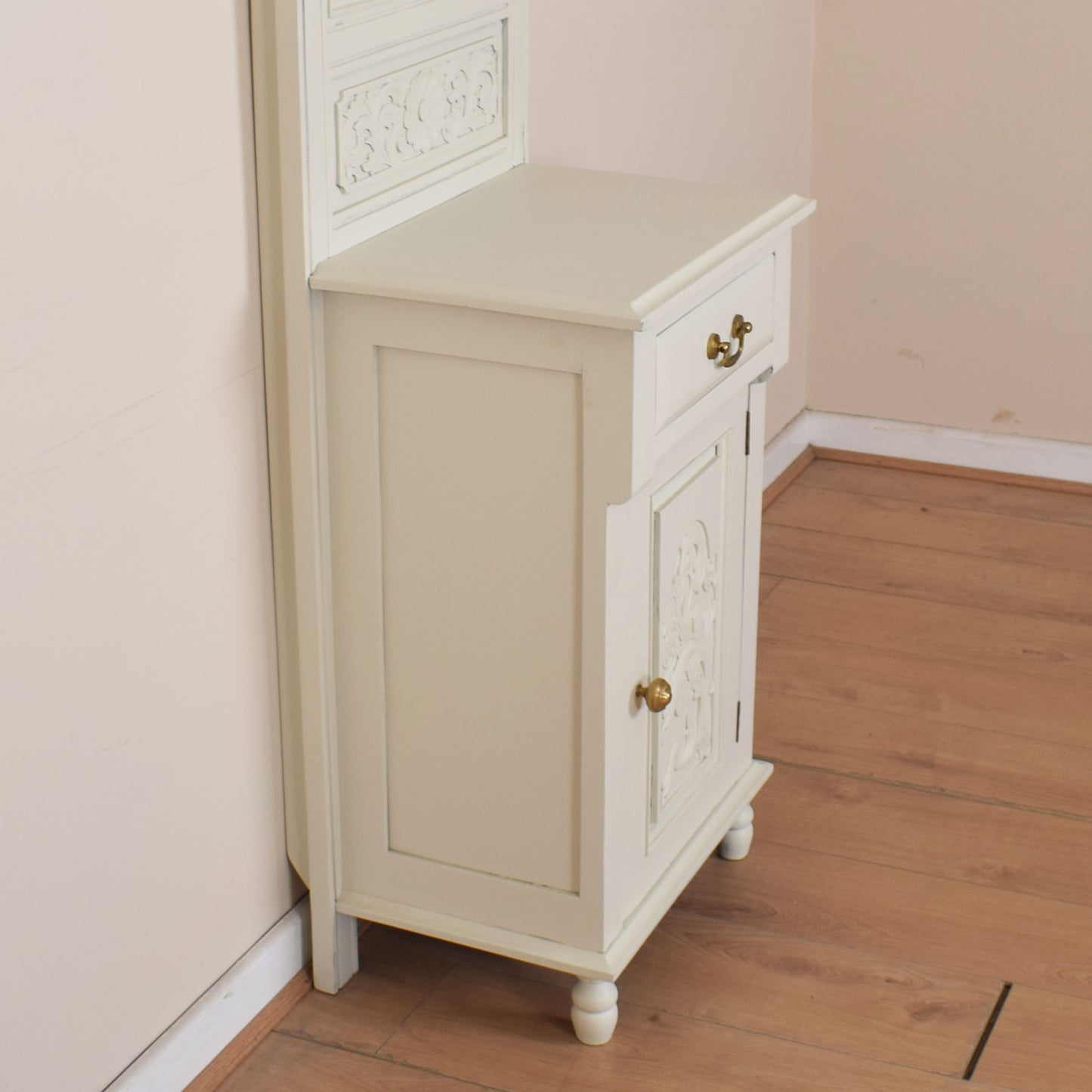 Painted Mahogany Mirrored Hall Stand