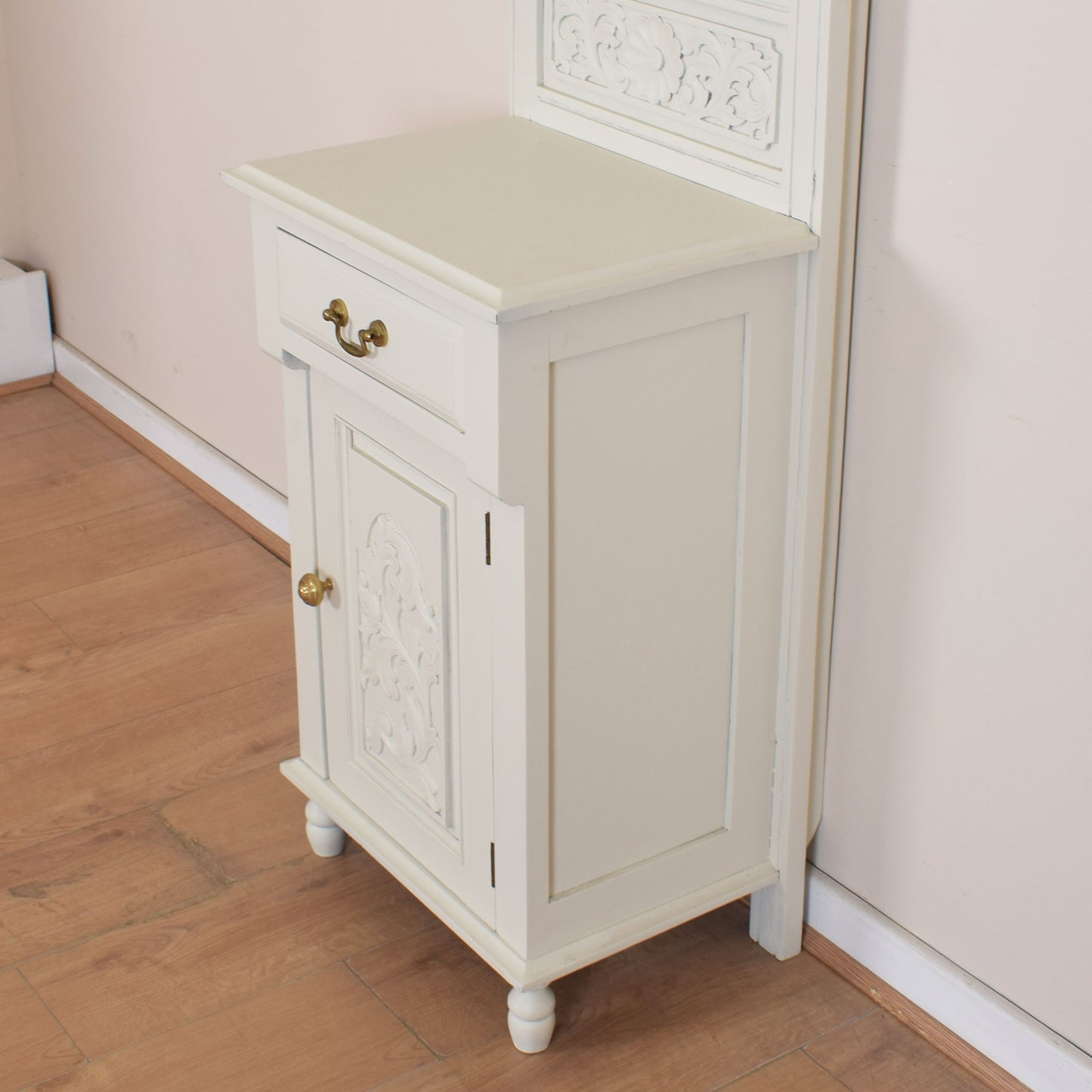 Painted Mahogany Mirrored Hall Stand