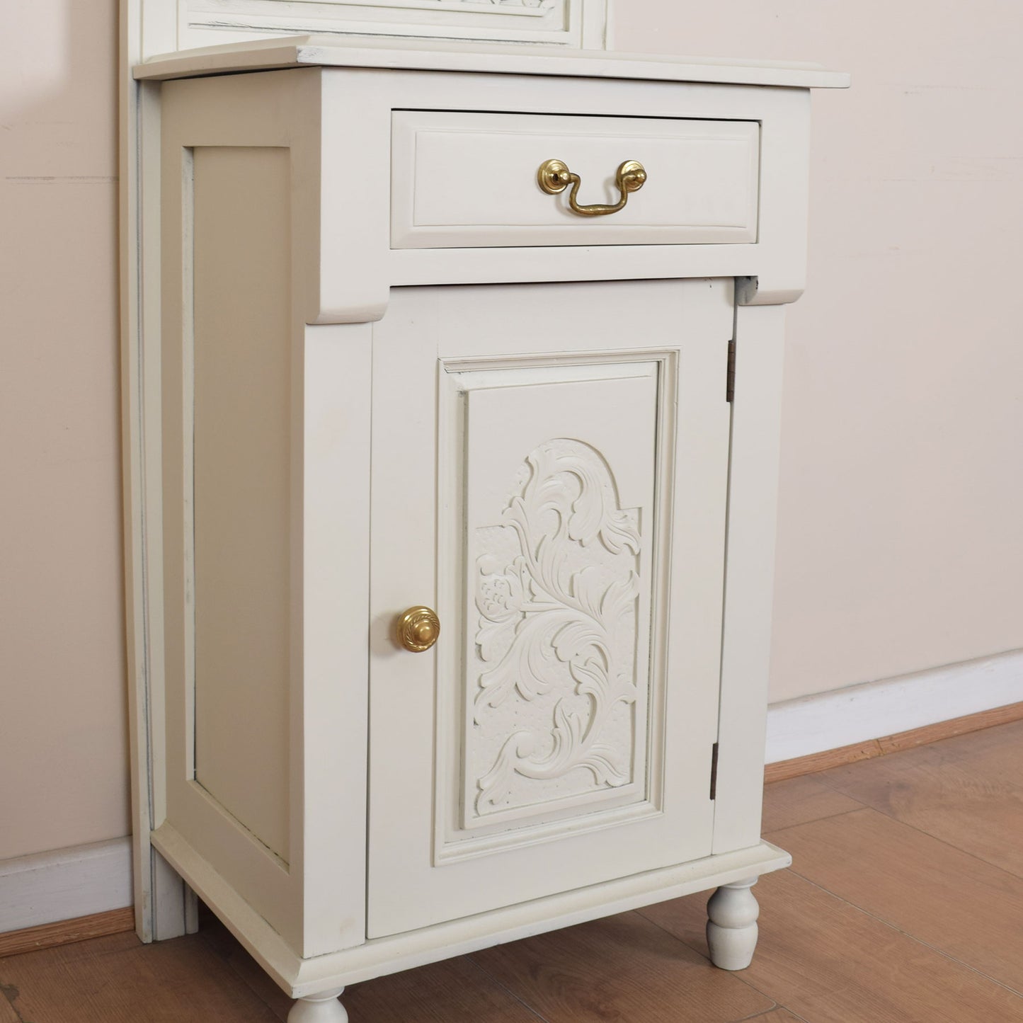 Painted Mahogany Mirrored Hall Stand