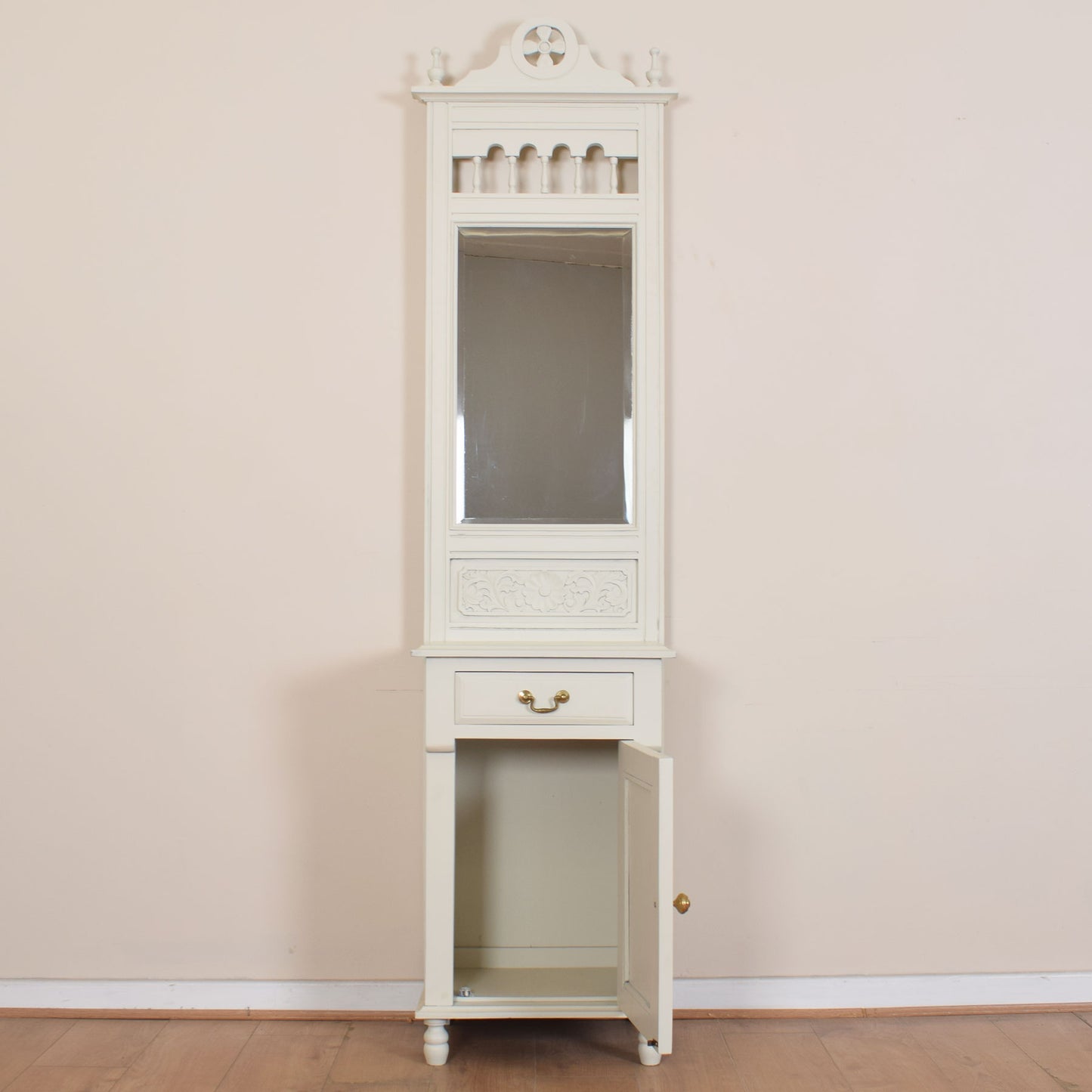 Painted Mahogany Mirrored Hall Stand