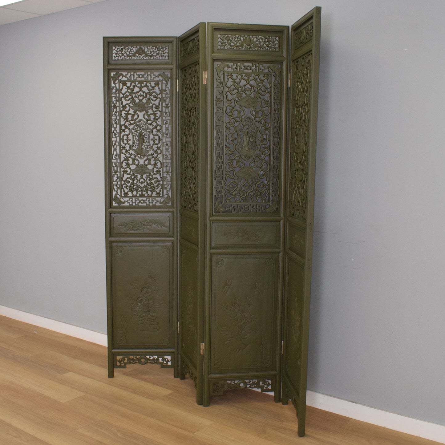 Painted Ornate Room Divider