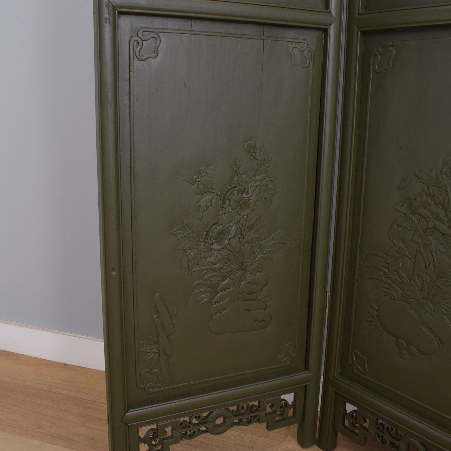 Painted Ornate Room Divider