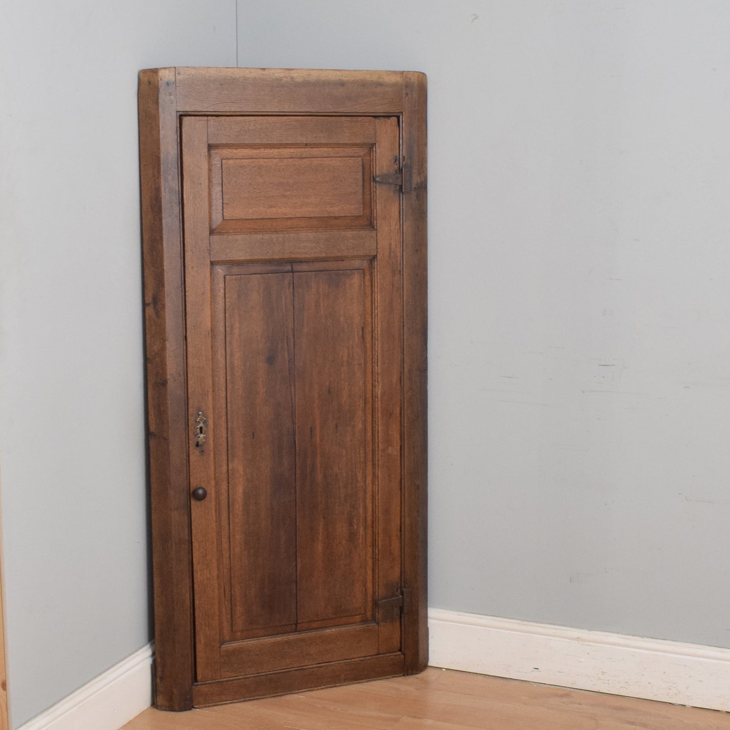 Antique Oak Corner Unit