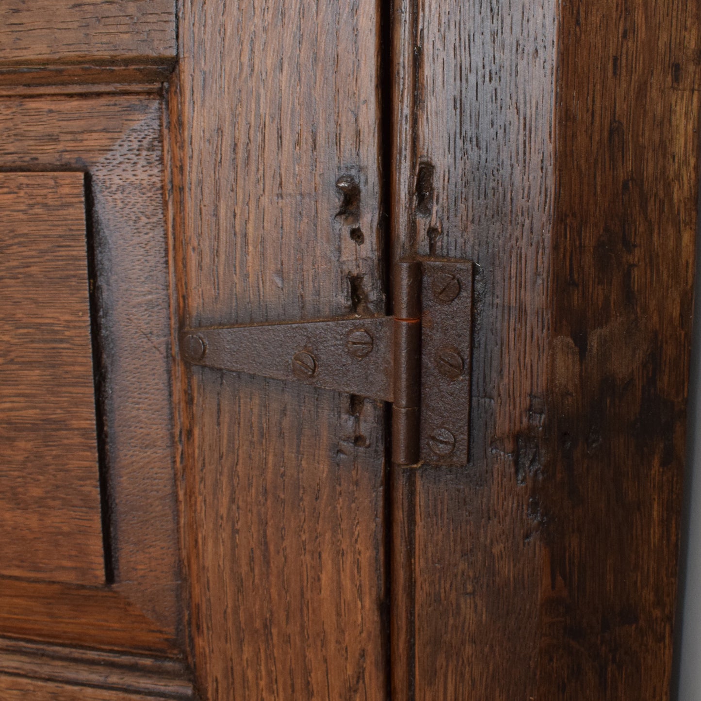 Antique Oak Corner Unit