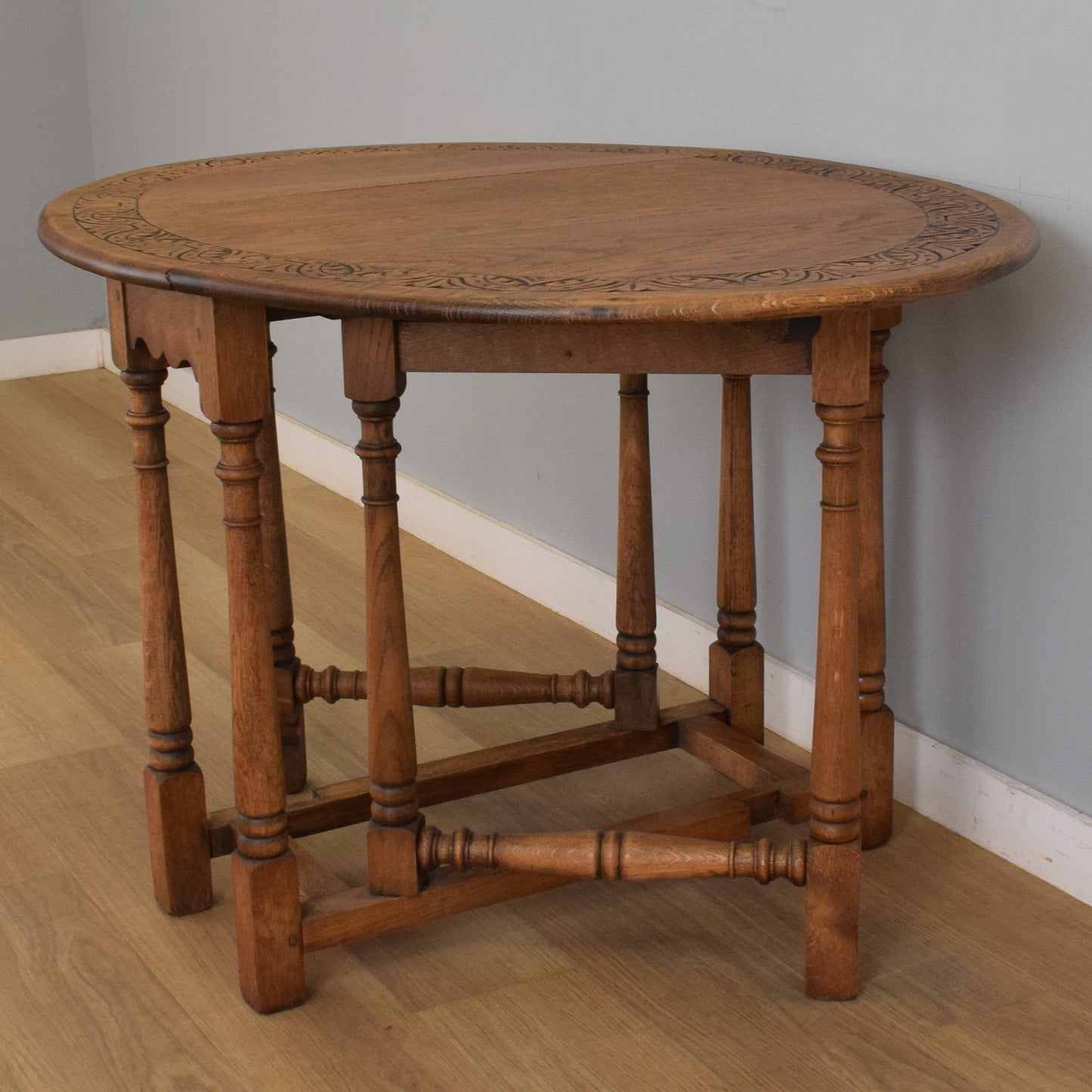 Oak Drop-Leaf Table