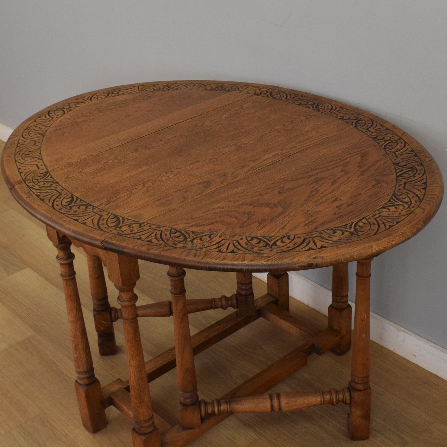 Oak Drop-Leaf Table