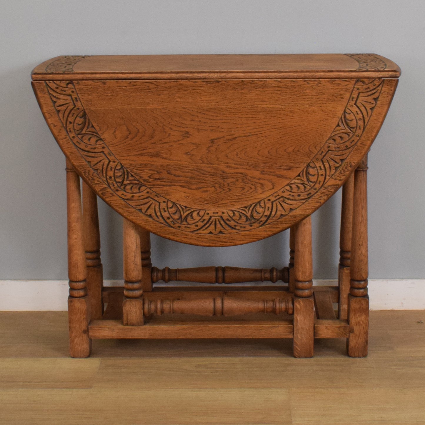 Oak Drop-Leaf Table