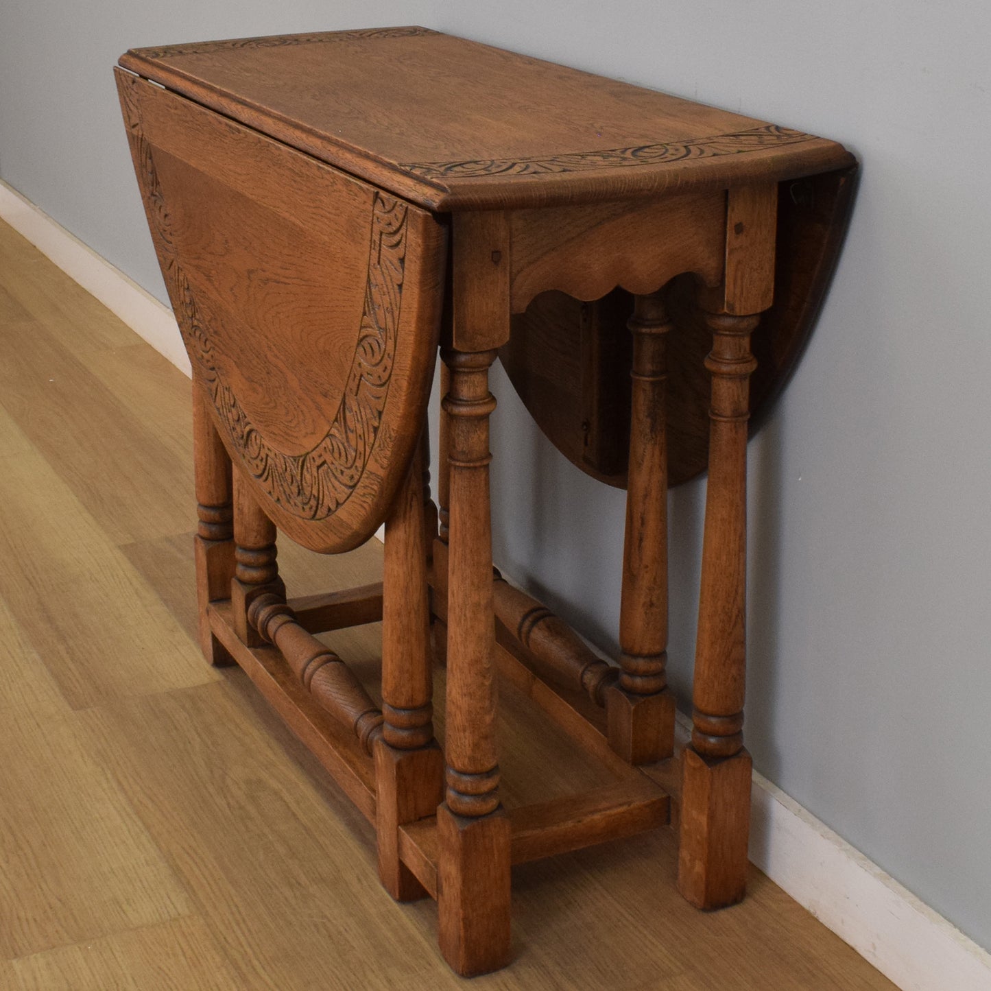 Oak Drop-Leaf Table