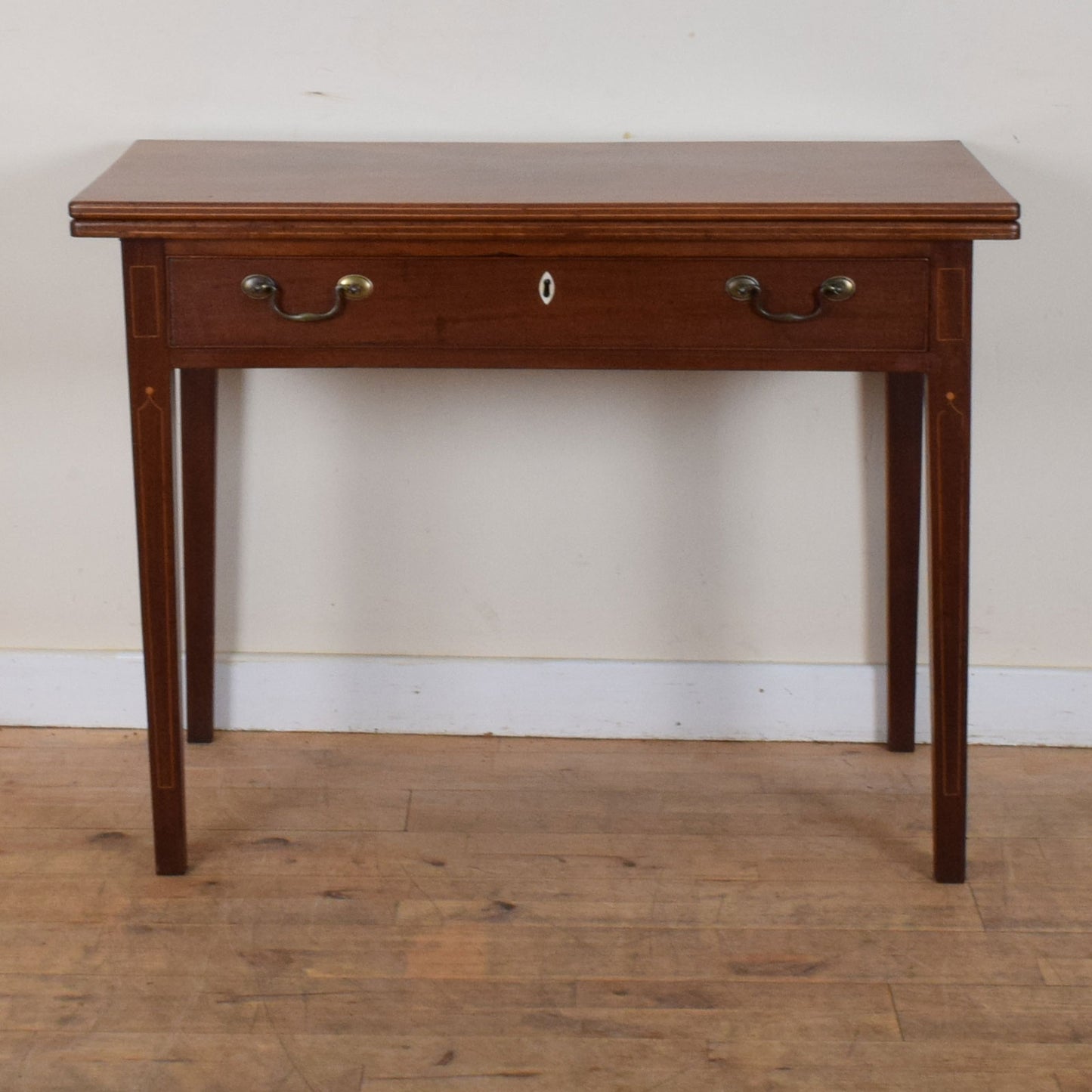 Inlaid Folding Console Table