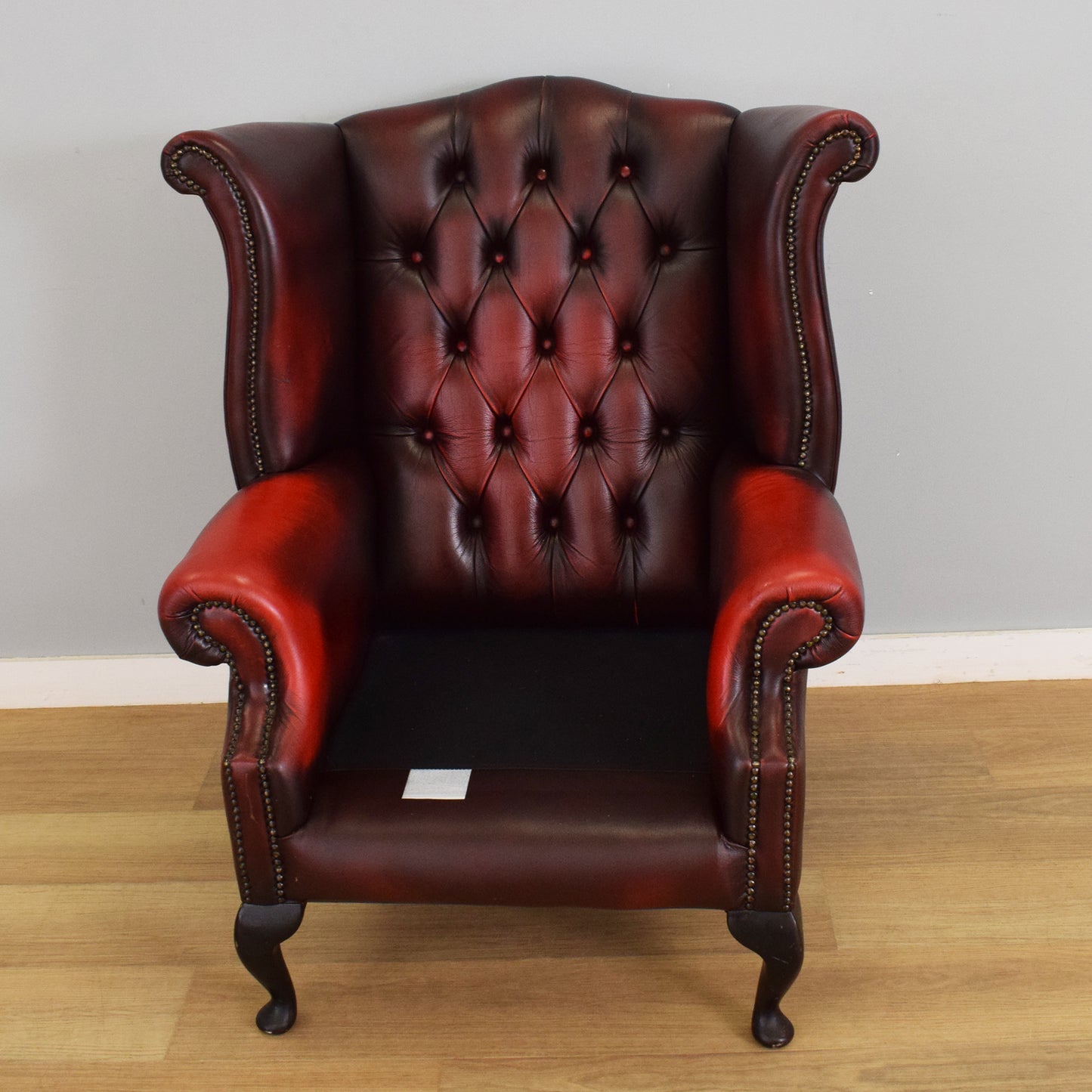 'Oxblood' Chesterfield Wingback Chair