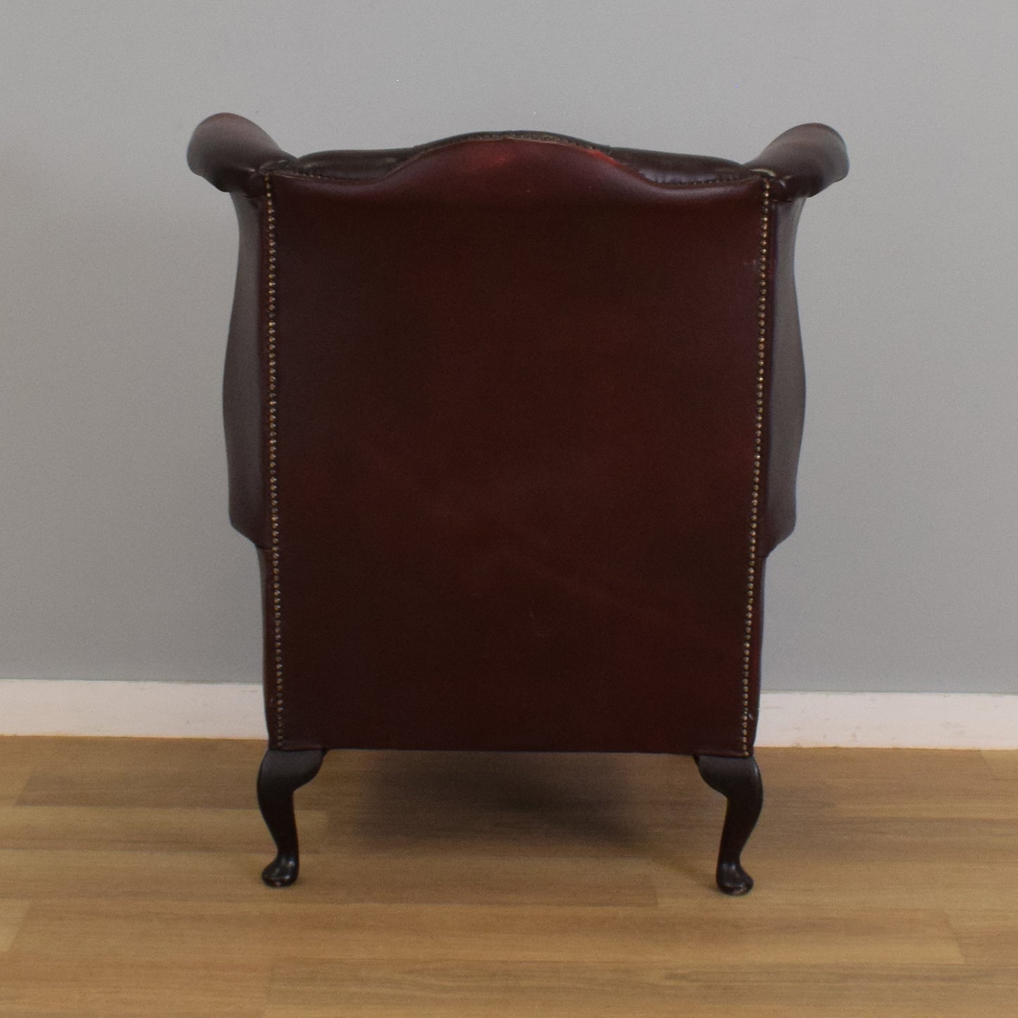'Oxblood' Chesterfield Wingback Chair