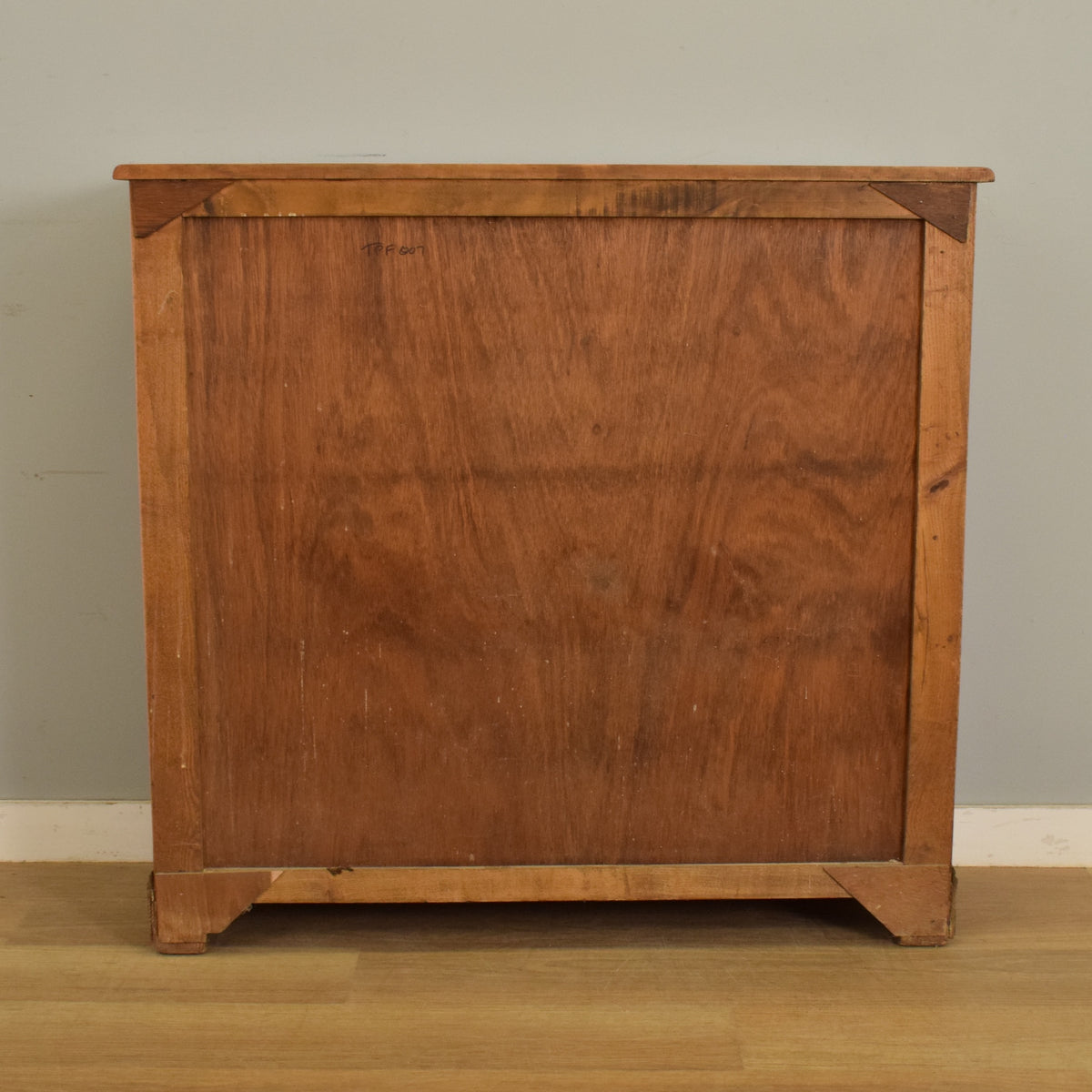 Glazed Oak Veneer Bookcase