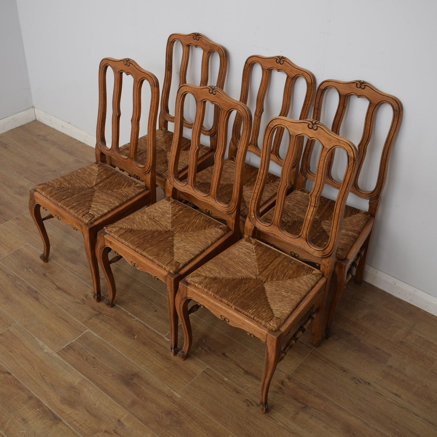 Extendable French Table and Six Chairs