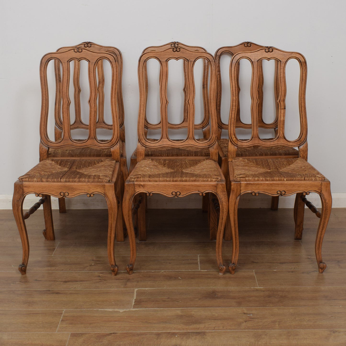 Extendable French Table and Six Chairs