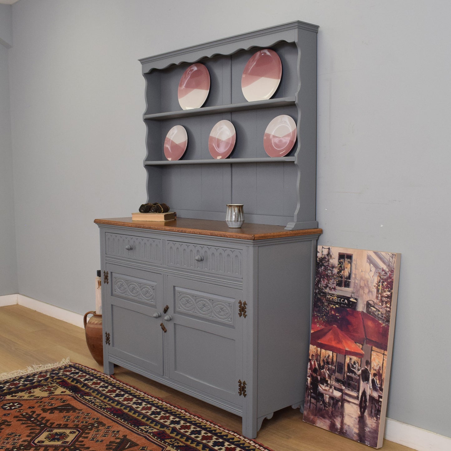 Painted Oak Dresser