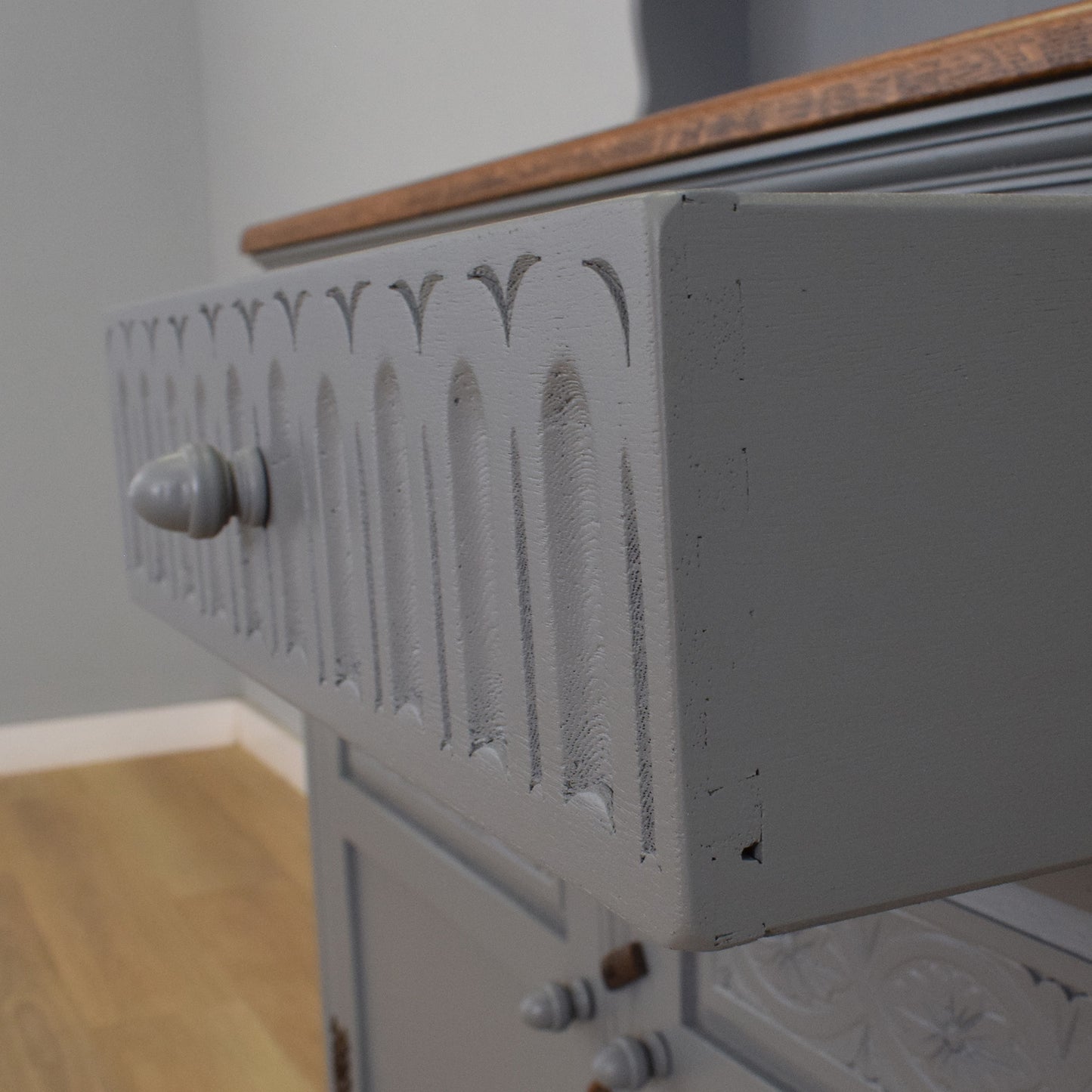 Painted Oak Dresser