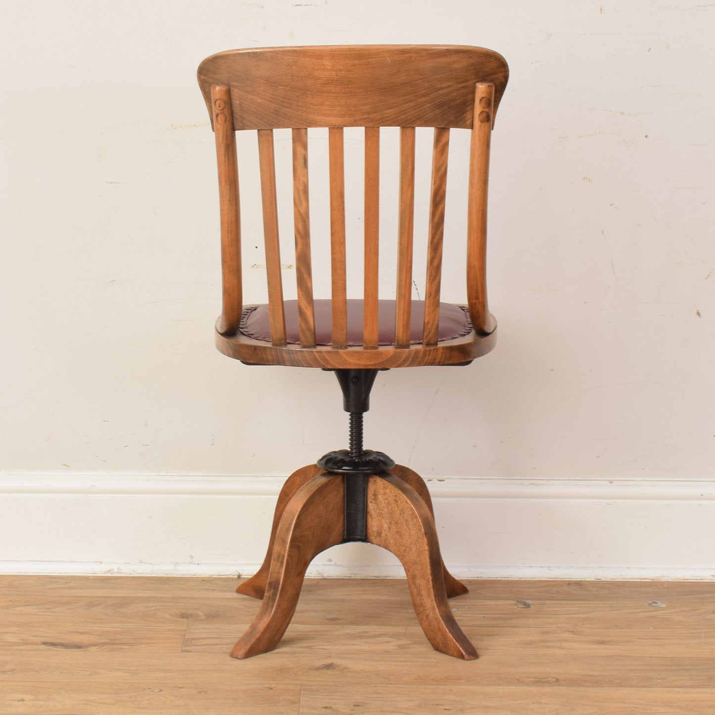 Oak Captain's Desk And Chair