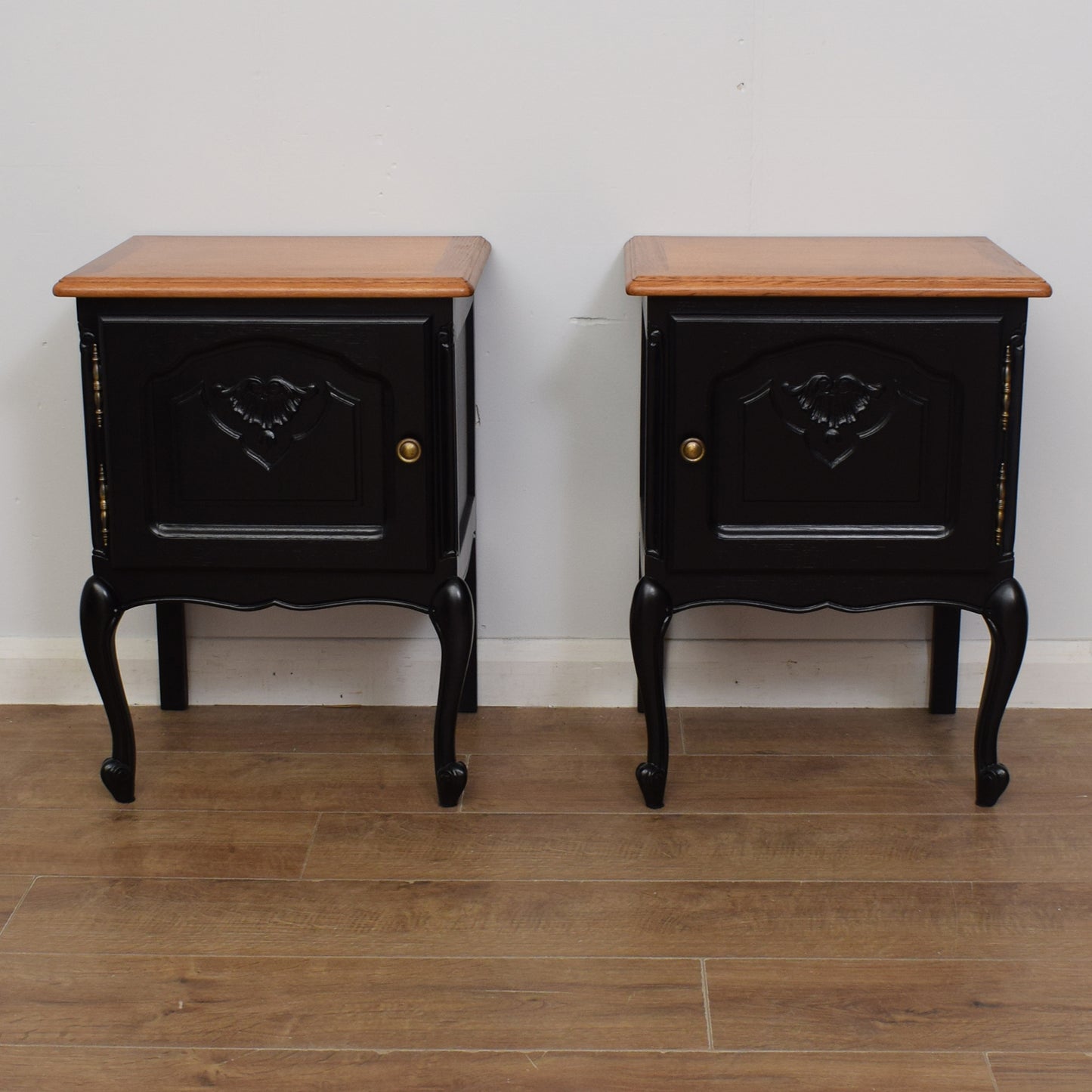 Pair of Painted French Bedsides