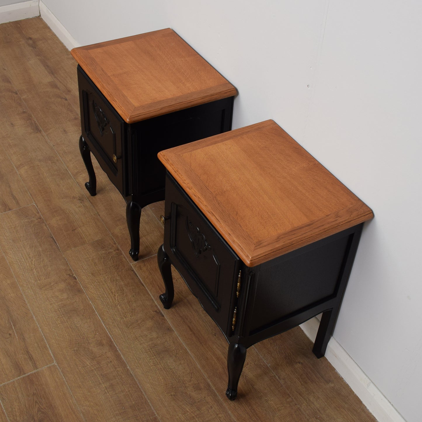 Pair of Painted French Bedsides