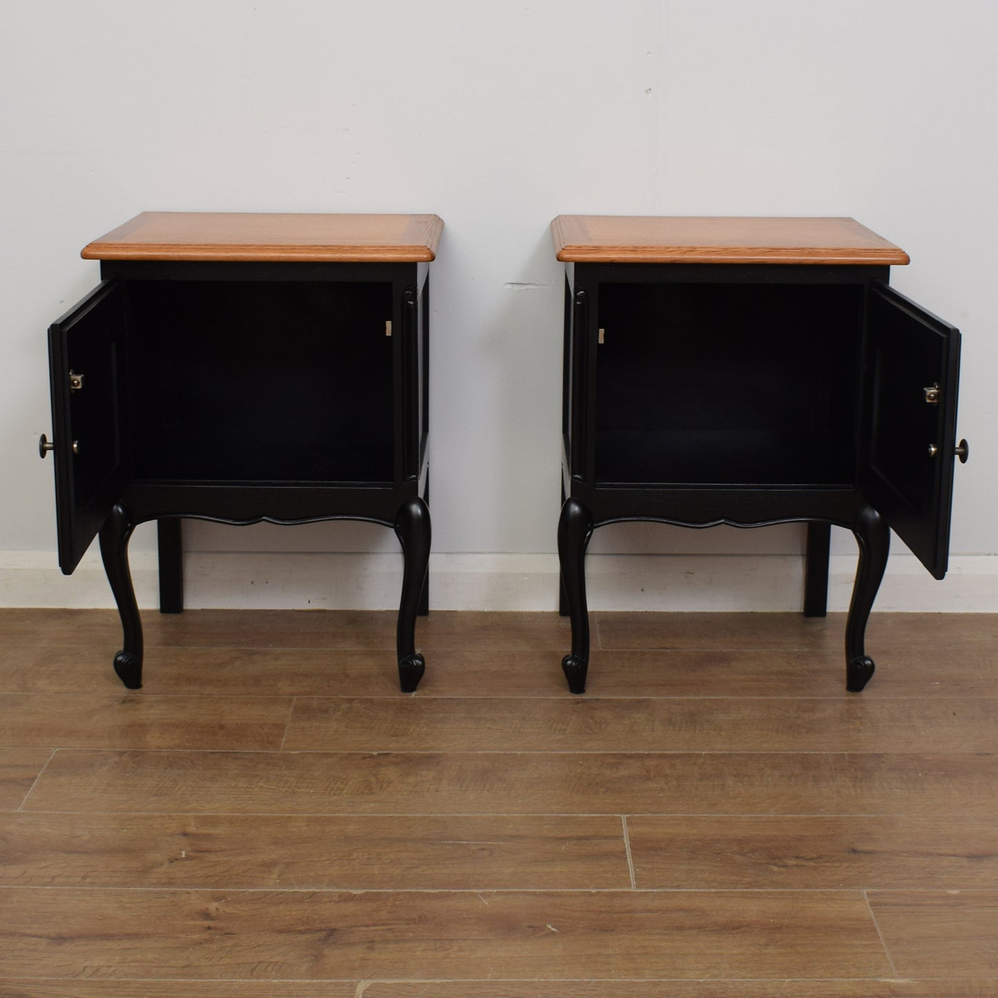 Pair of Painted French Bedsides