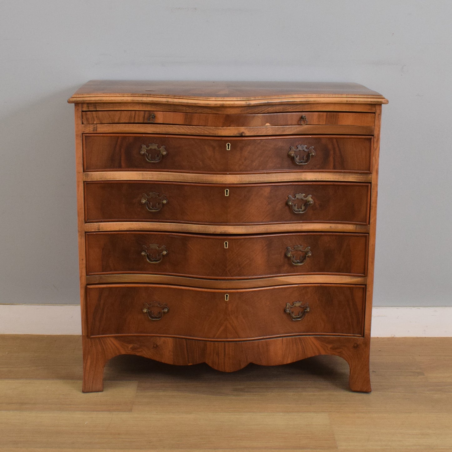 Bow Fronted Mahogany Chest of Drawers