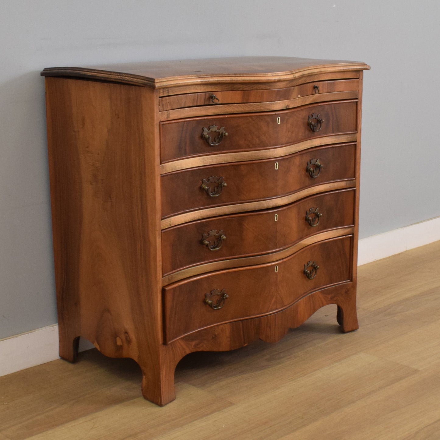 Bow Fronted Mahogany Chest of Drawers