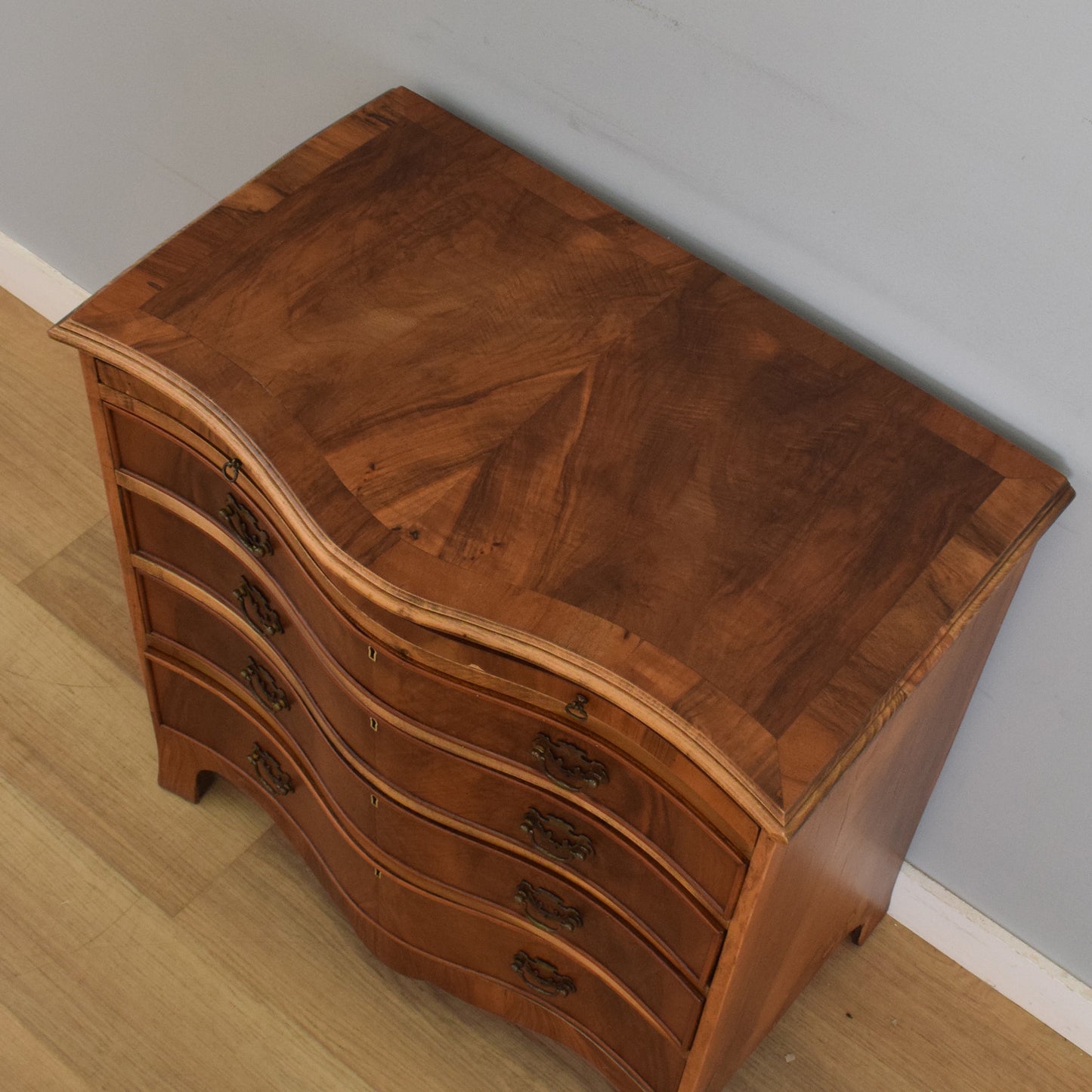 Bow Fronted Mahogany Chest of Drawers