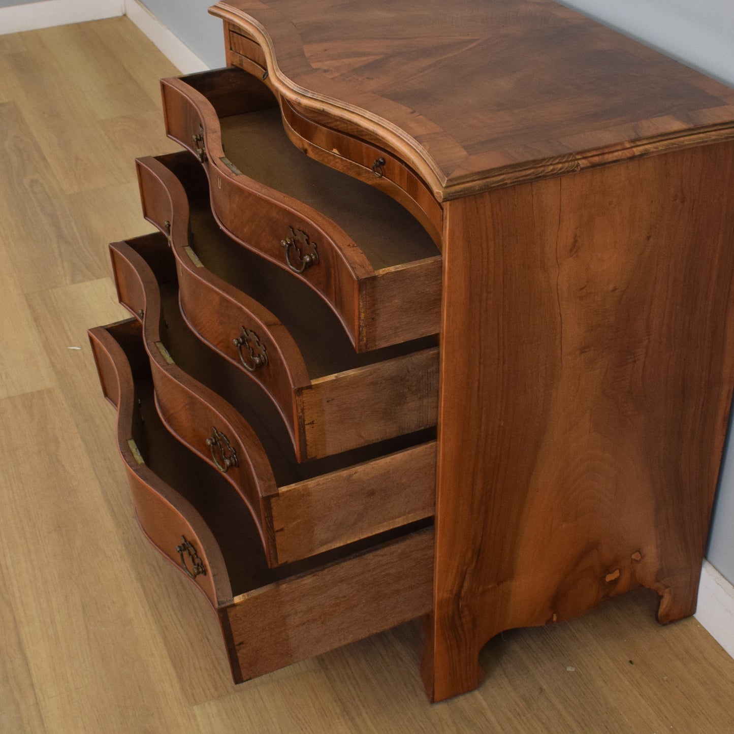 Bow Fronted Mahogany Chest of Drawers