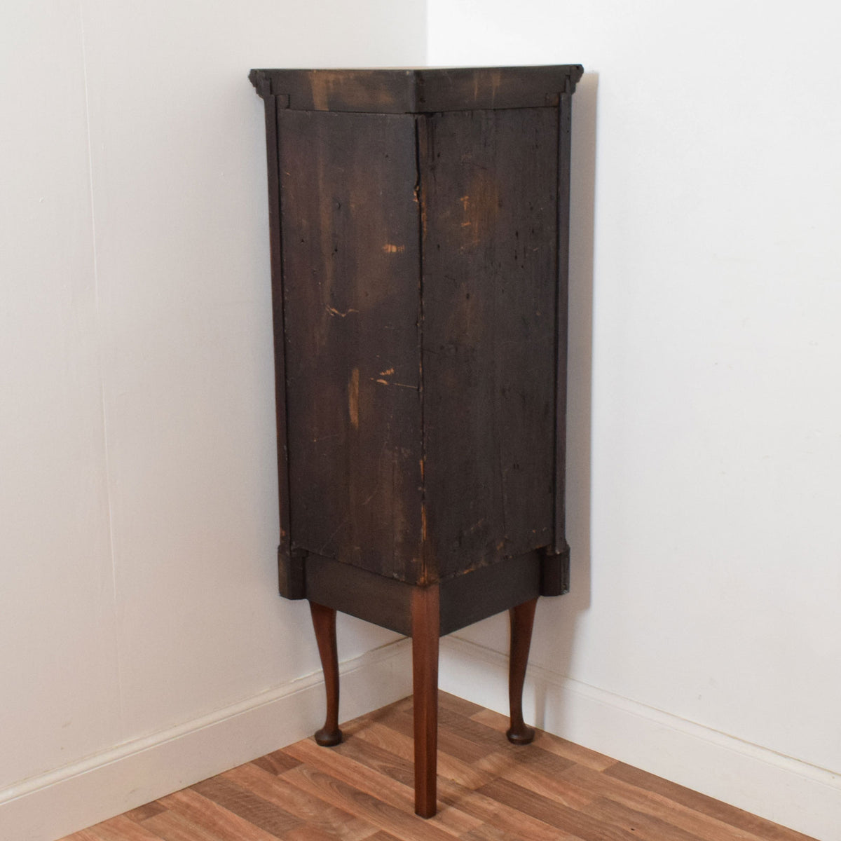 Rustic Mahogany Corner Cabinet